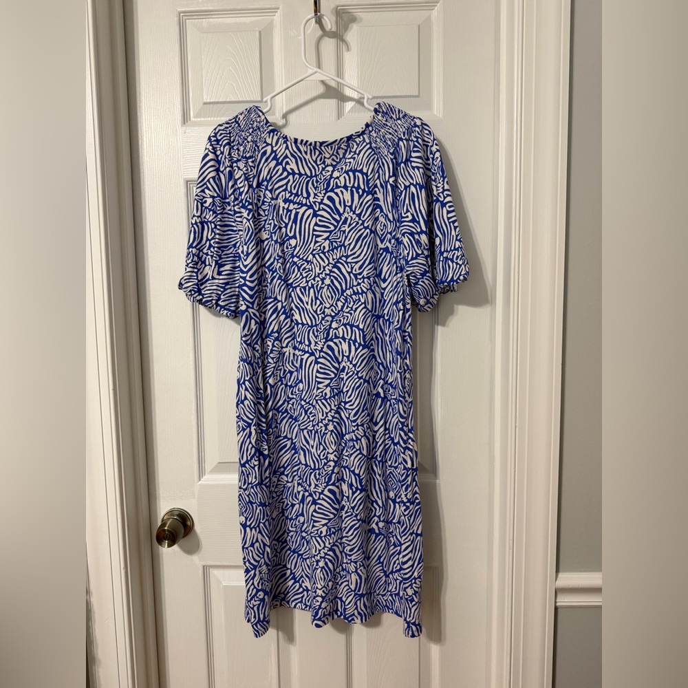 Lilly Pulitzer cotton tshirt Dress Sz L - Picture 4 of 7